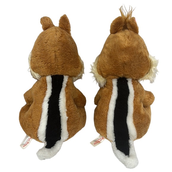 1970s Walt Disney Production Chip 'n Dale Chipmunks Plush Stuffed Toys USA - Picture 5 of 15